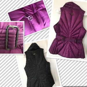 Lululemon reversible purple & black Down Vest